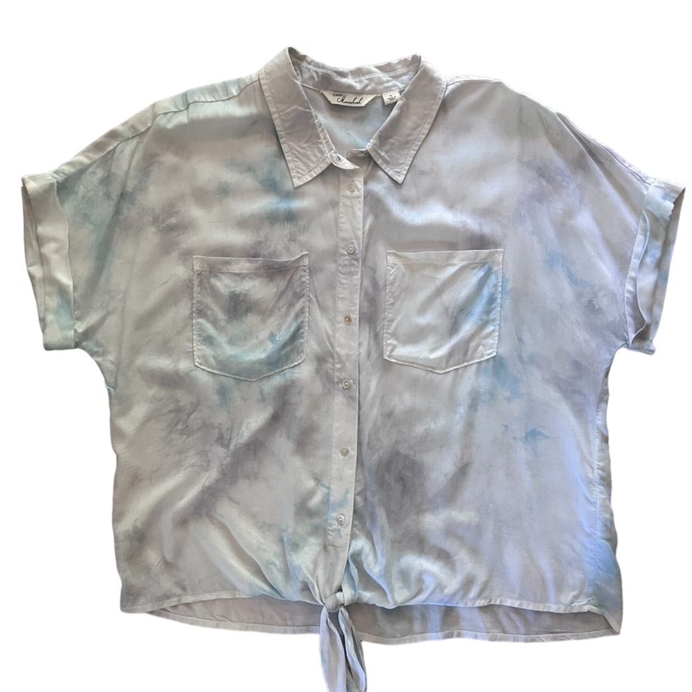 Caffe Marrakech Tie Dye Button Down Shirt Large